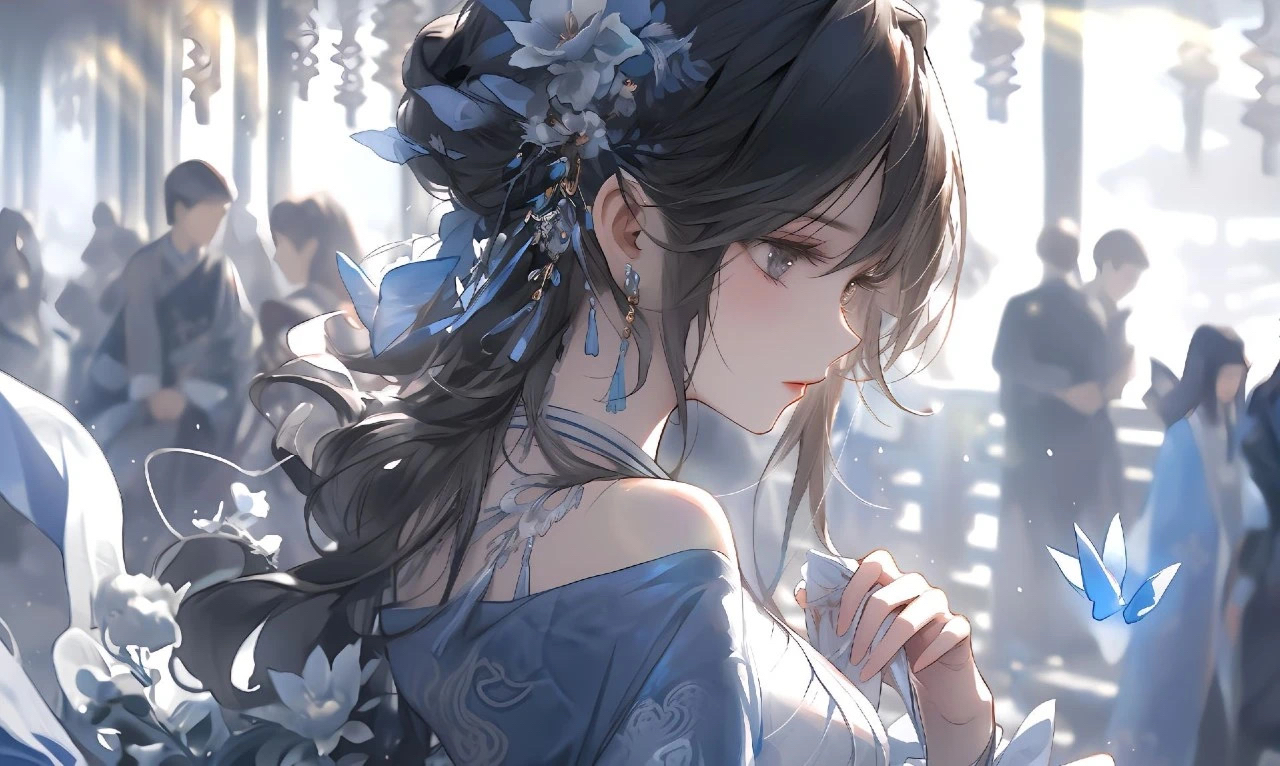 美女壁纸2560*1440_美女高雅造型