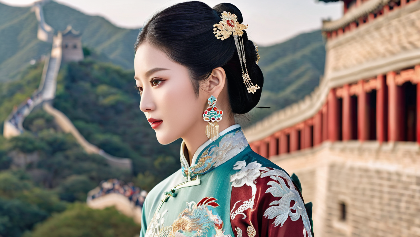 美女壁纸_美女照片背影侧面唯美