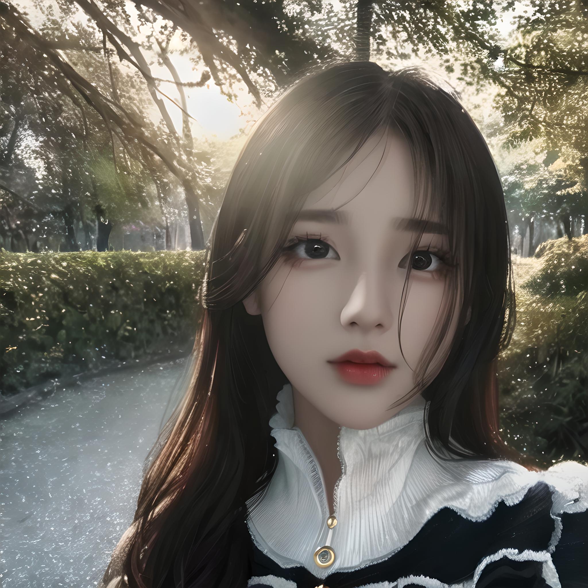 美女壁纸风景_美女头像真人
