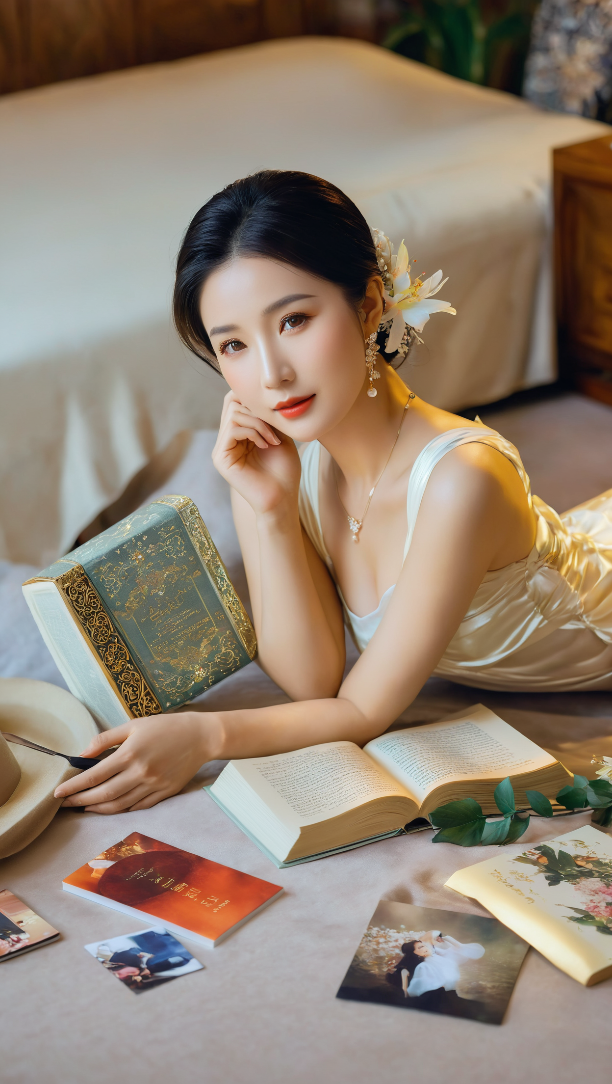 美女照片头发_美女照片卡通教程
