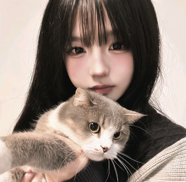 美女照片游泳卡通_美女头像真人头像高清