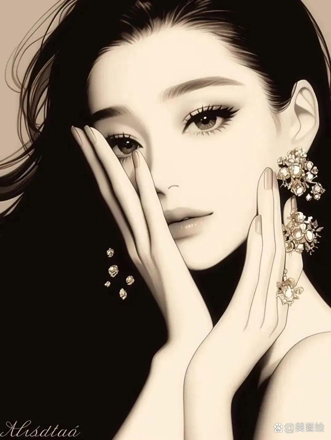 美女照片头发_美女照片。